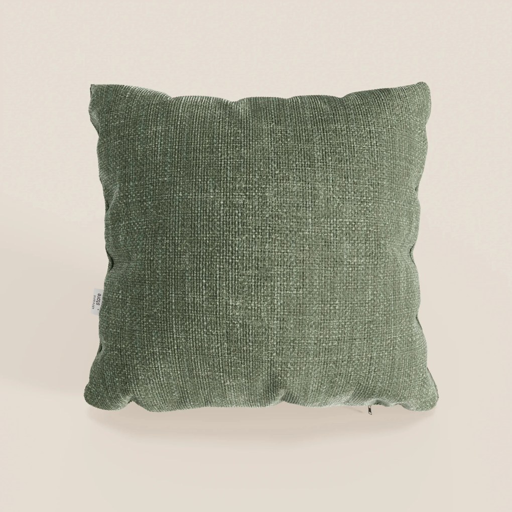Lyon cuscino disponibile in diversi colori realizzato in morbido tessuto intrecciato impermeabile T06 verde