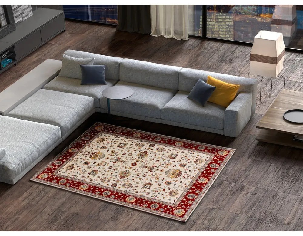 Tappeto rosso e crema 67x250 cm Classic - Universal