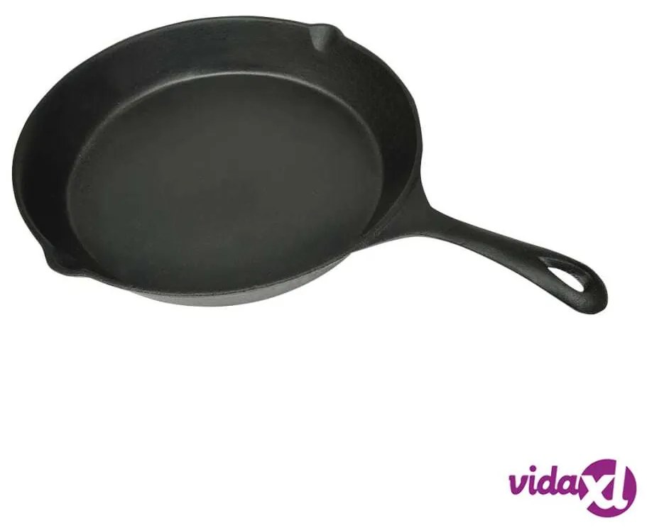 vidaXL Padella in Ghisa per Fritto 30 cm Rotonda