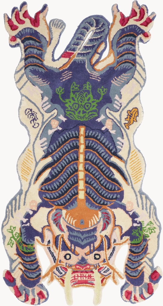 Tappeto in lana fatto a mano Dragon