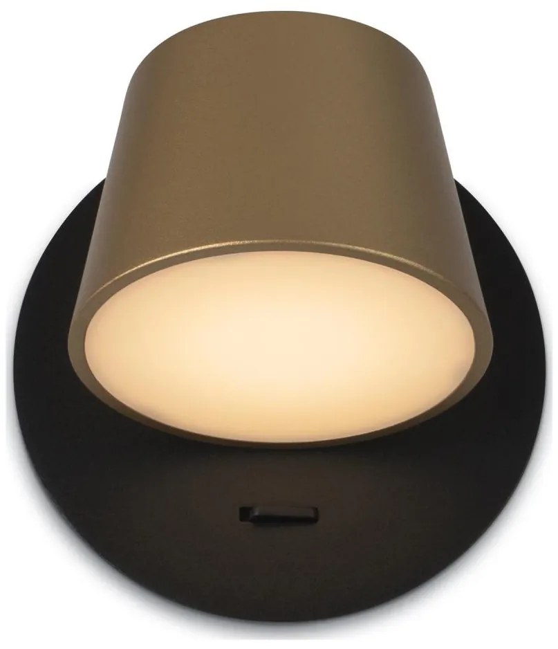 Maytoni MOD421WL-L6BBS3K - Applique a LED PIXEL 7W/230V 3000K oro/nero