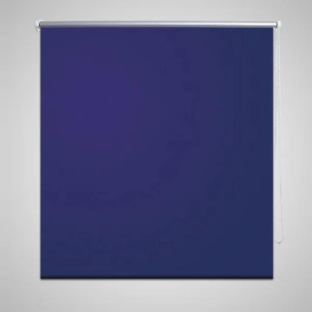 Tenda a Rullo Oscurante 140 x 175 cm Blu Marino