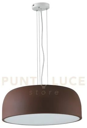 Lampadario a sospensione bistrot corten 4 luci attacco e27 52x52x22...