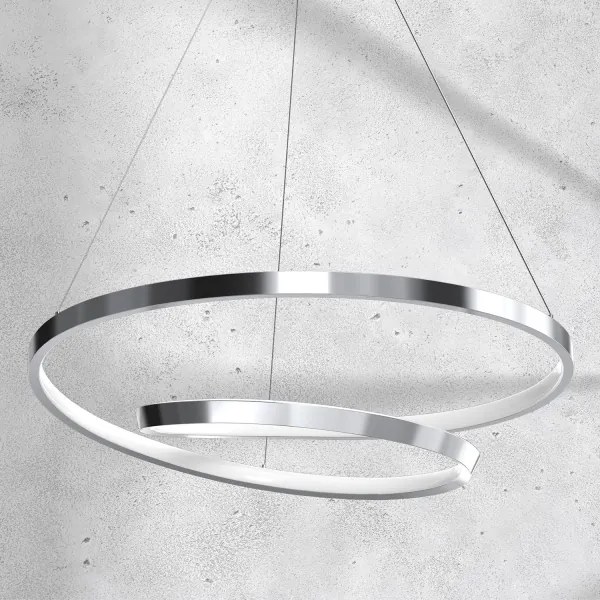 Lampadario LED a sospensione con filo LUCERO LED/48W/230V cromo lucido