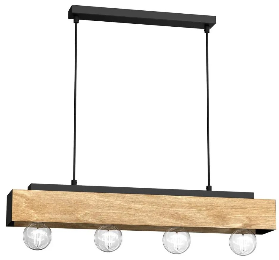 Lampadario a sospensione con filo MILUZA 4xE27/15W/230V