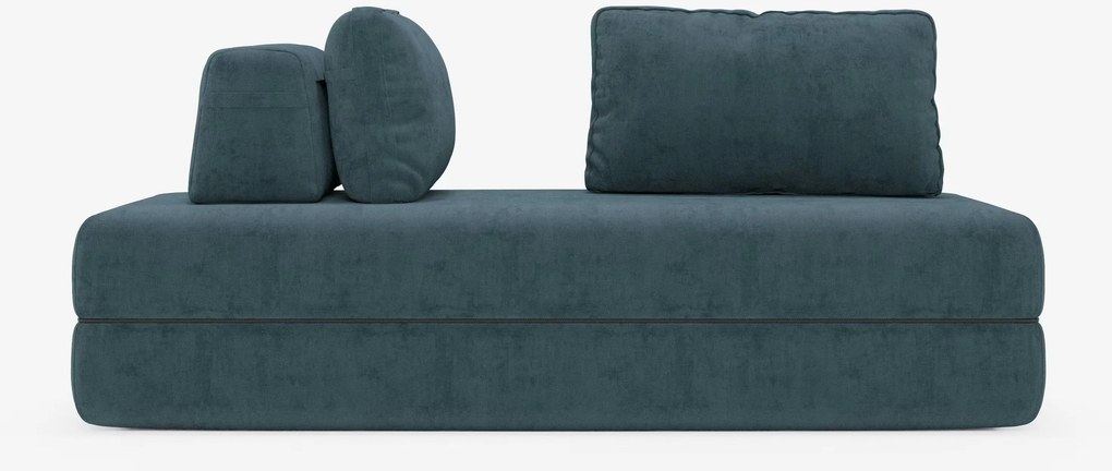 Rift divano letto matrimoniale 2 posti e 3 posti con schienali mobili - materasso alto 24 cm e memory foam in tessuto smacchiabile T31