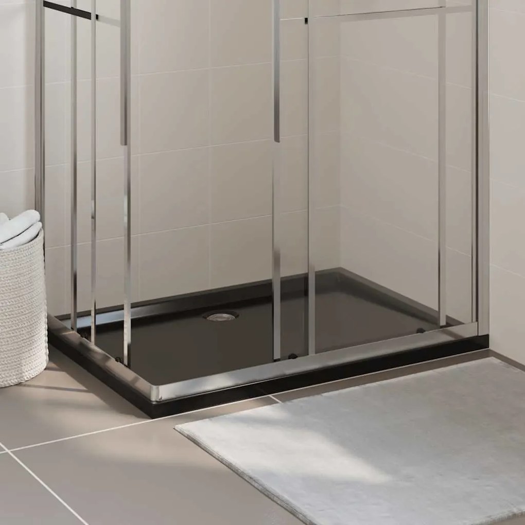 Piatto Doccia İn Abs Rettangolare Nero 80x120 Cm /