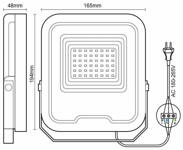 Proiettore LED RGB Dimmerabile LED/30W/230V 3000K-6500K Wi-Fi Tuya IP65