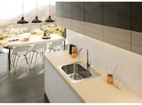 Deante ZYU_0103 - Lavello della cucina SOUL 50x60 cm raso