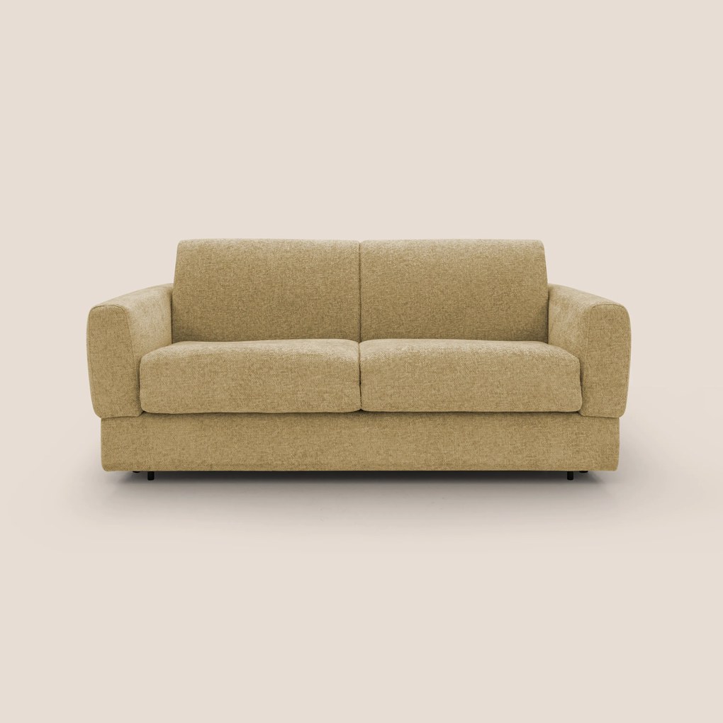 Happy Divano letto matrimoniale con materasso h18 cm in tessuto impermeabile T10