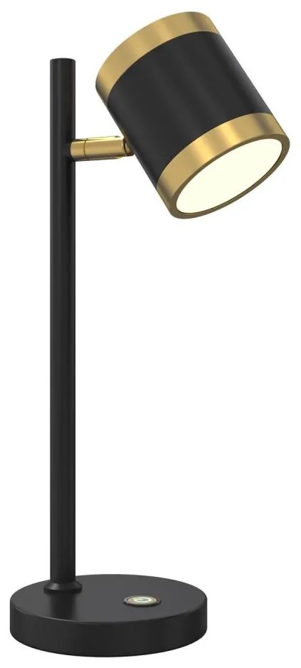 Wofi 8003-104S - Lampada da tavolo LED dimmerabile TOULOUSE LED/10W/230V nero/oro