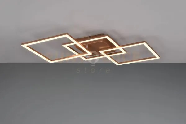 Trail plafoniera/applique led 31w 3550lm, 4000 caffe' orientabile l...