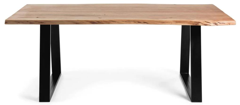 Kave Home - Tavolo Alaia in legno massello di acacia con finitura naturale 200 x 95 cm