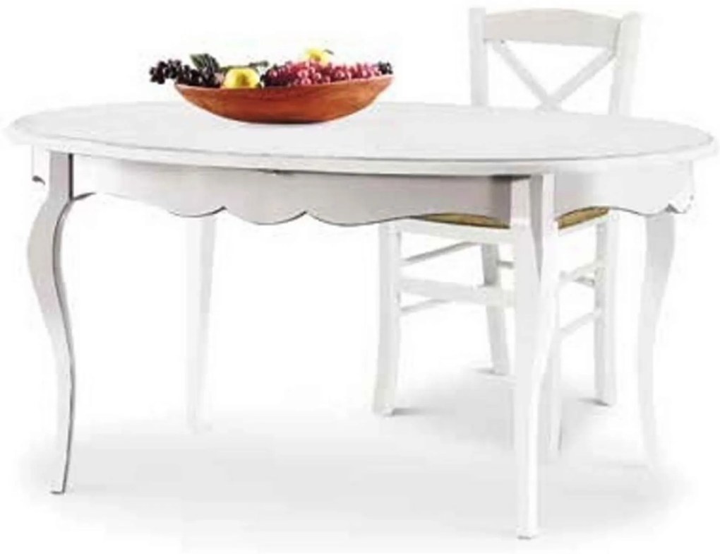 GRANT - tavolo da pranzo ovale allungabile in legno massello