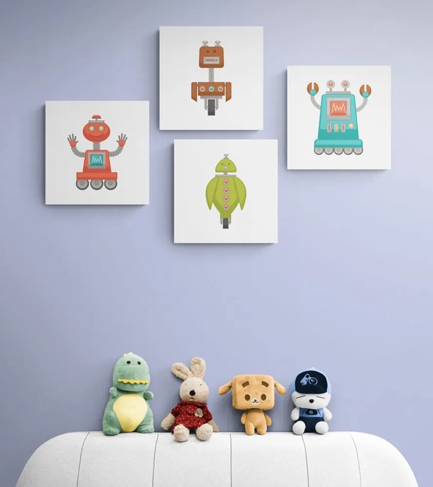 Set di quadri – Gruppo di robot