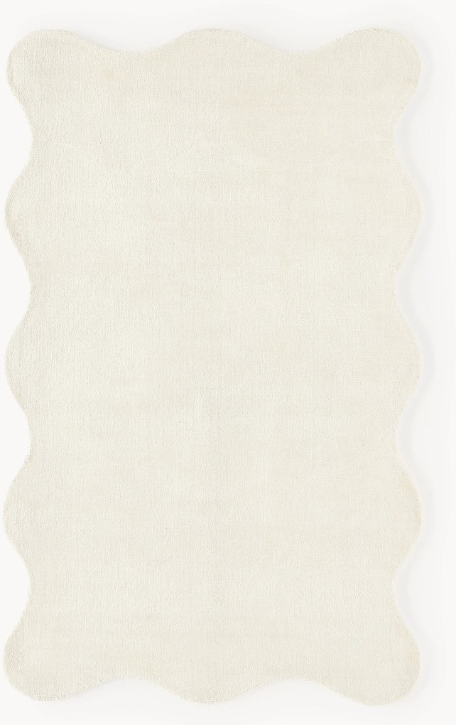 Tappeto tessuto a mano con bordo ondulato Wavy