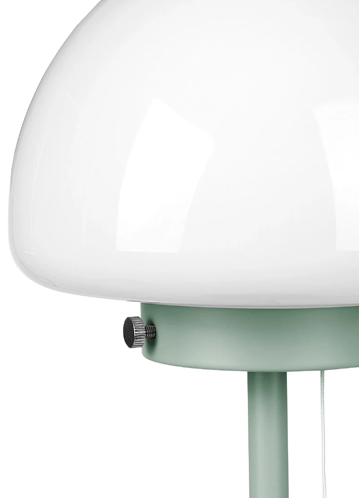 Lindby Janea LED, lampada da tavolo ricaricabile, verde scuro