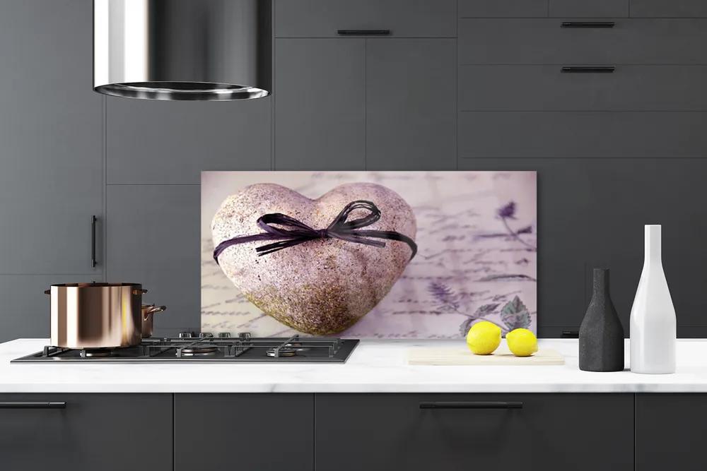 Rivestimento parete cucina Arte di pietra del cuore 100x50 cm