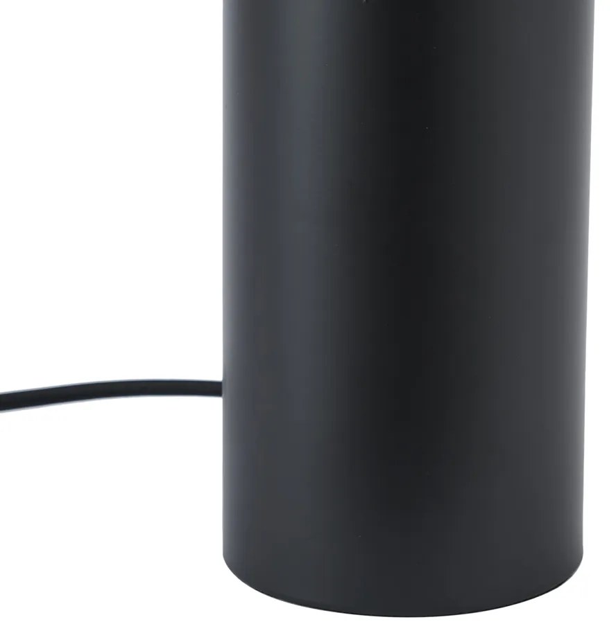 Lampada da tavolo moderna nera 24 cm - Cylinder