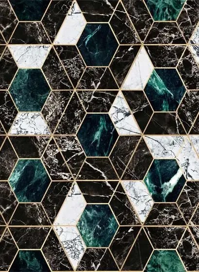 Geometrische Tapete Hexa von MINDTHEGAP - WP20294