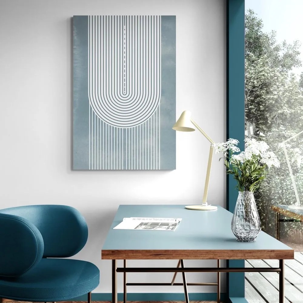 Stampa su tela – Arcobaleno boho Mid-Century