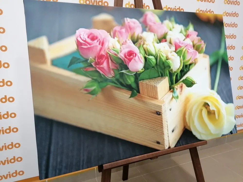 Stampa su tela – Composizione floreale delicata