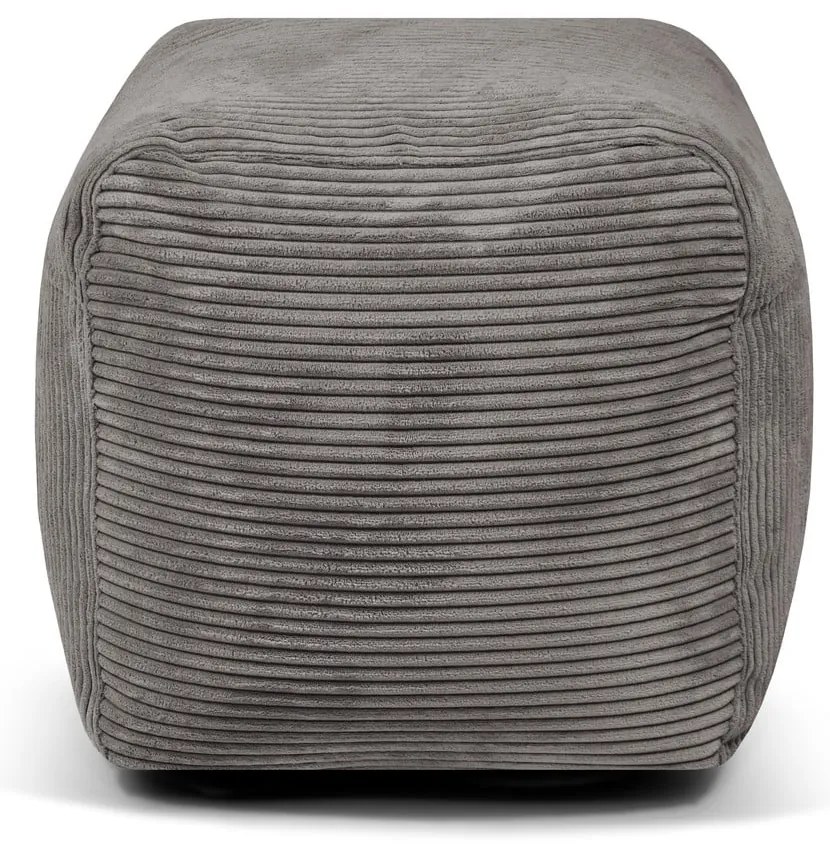 Puof a sacco blu con rivestimento in velluto a coste Plus 50 Lounge – SLOWDOWN