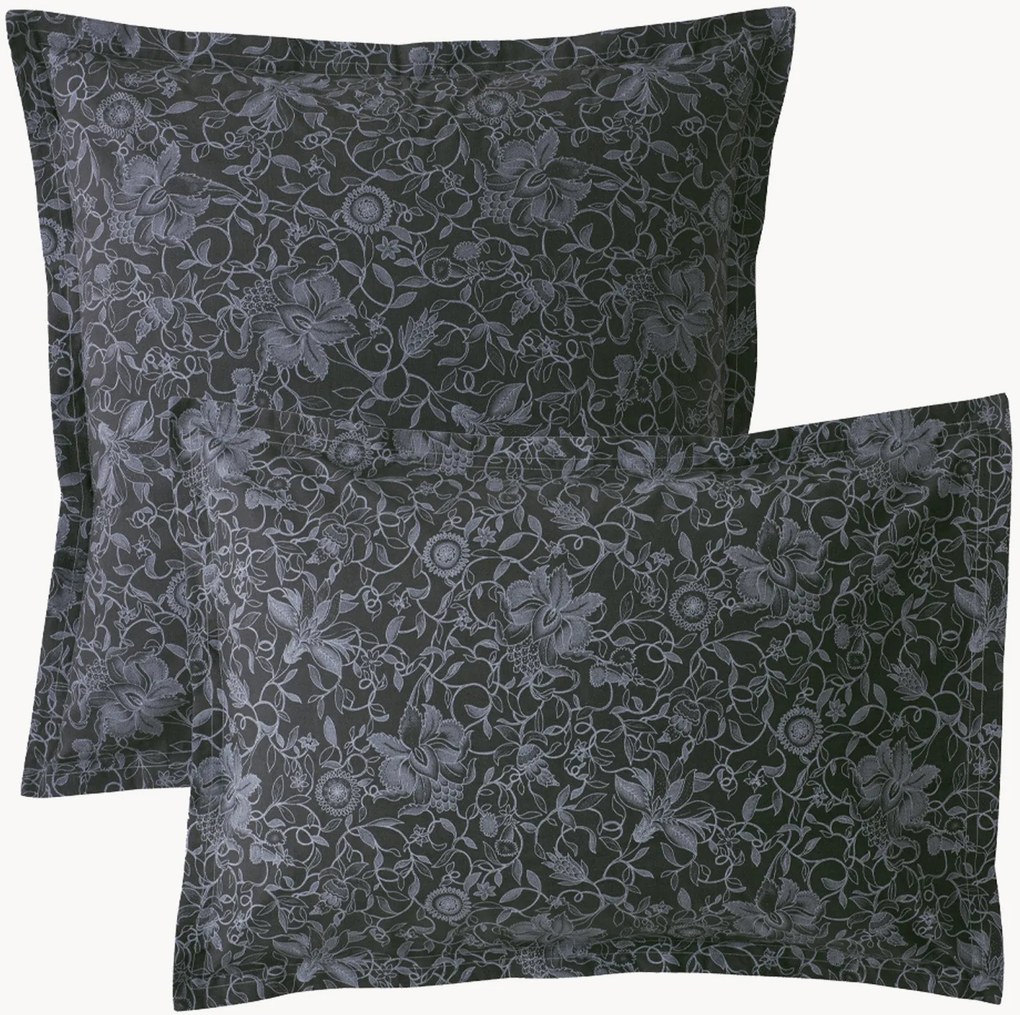 Federa in cotone percalle Reve Noir Nocturne
