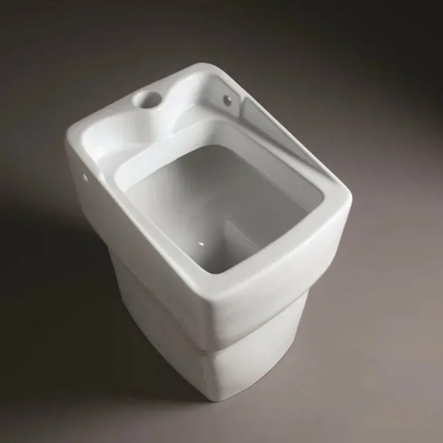 Vuotatoio in ceramica bianco lucido