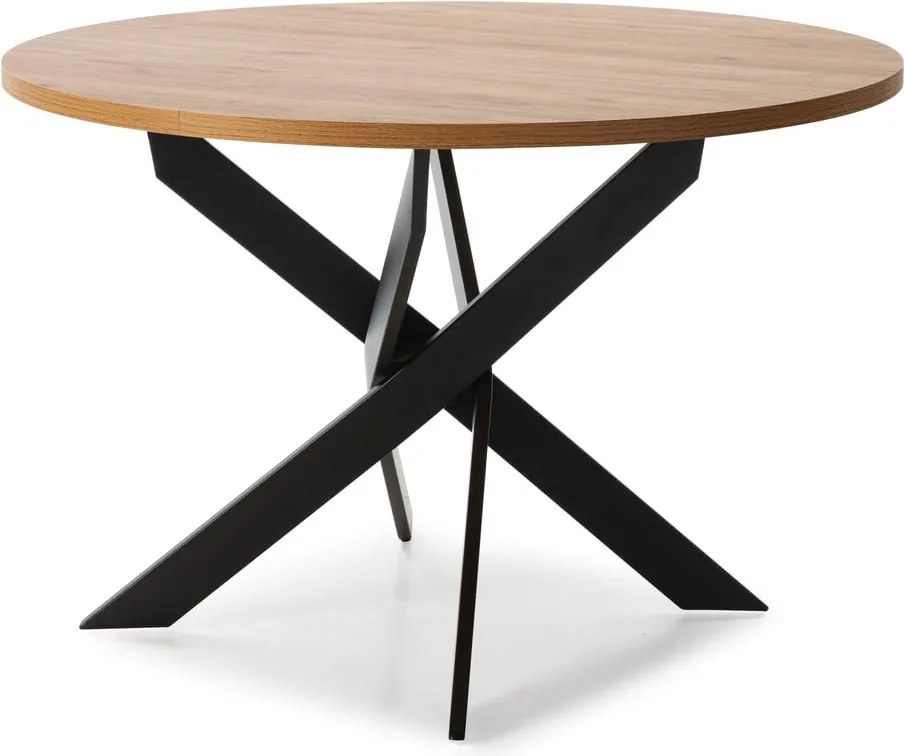 Tavolo da pranzo rotondo con piano in rovere 120x120 cm Ther - Marckeric