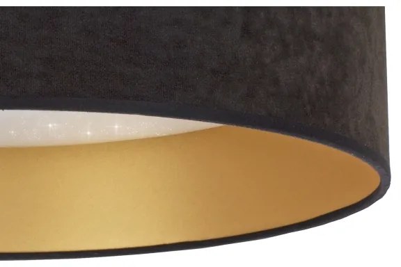 Brilagi - Plafoniera LED VELVET STAR LED/24W/230V d. 40 cm  nero/oro