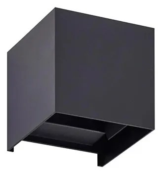 Lindby - Nivar Square LED Applique da Esterno Black Lindby