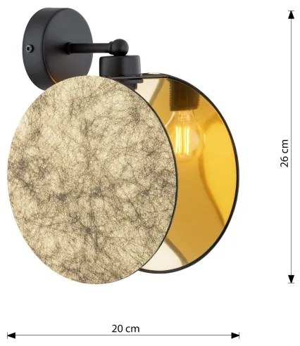 Applique MOTIF 1xE27/15W/230V oro