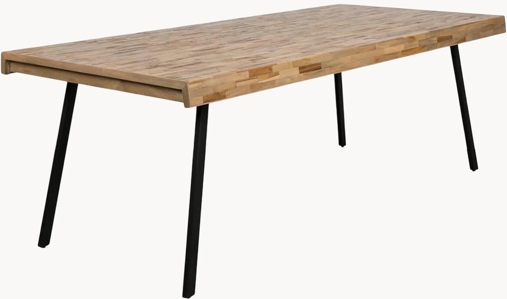 Tavolo con piano in legno di teak Suri, varie misure