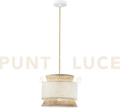 Lampadario a sospensione gazebo beige rattan naturale beige 1 luce ...