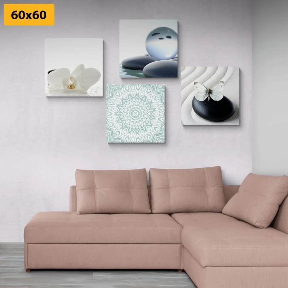 Set di quadri – Feng Shui in tonalità delicate