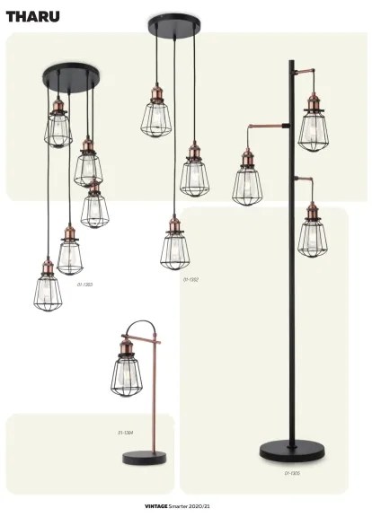 Redo 01-1301 - Lampadario a sospensione con filo THARU 1xE27/42W/230V