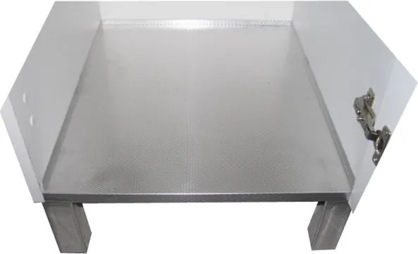 Mobile Lavatoio in legno Bianco a 1 anta con vasca in metacrilato 50x50 cm