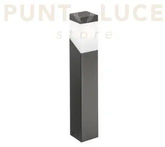 Ges610- paletto grigio antracite 1 luce attacco e27 ip44 alluminio ...