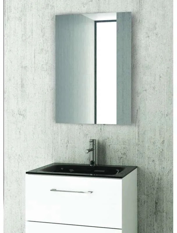 Kamalu - specchio bagno 80x60 rettangolare reversibile | kam-s80