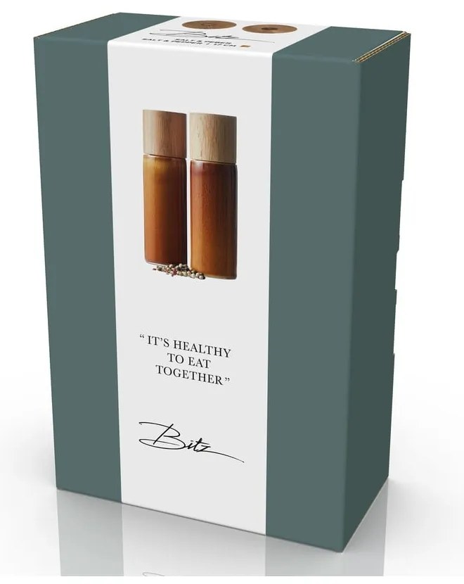 Set macina pepe e sale color ambra in ceramica 2 pz Gastro Amber – Bitz