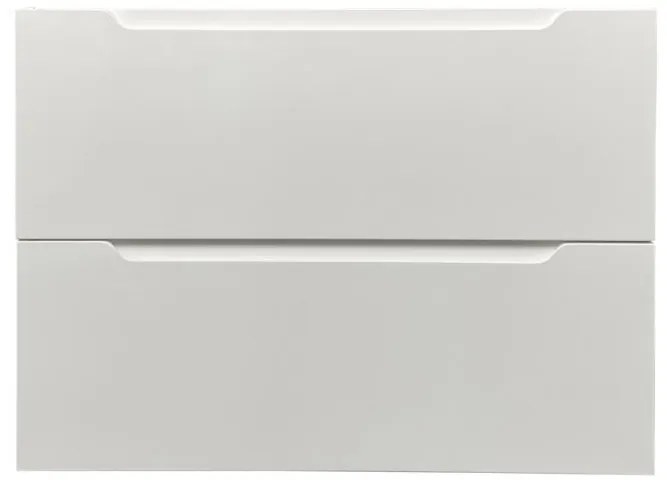 Mobile lavabo singolo sospeso 80 cm Bianco - STEFANIE