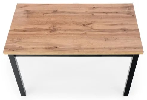 Tavolo da pranzo KINDOR rovere Wotan/nero