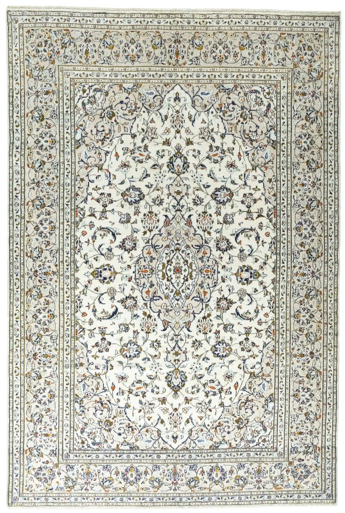 Kashan Tappeto persiano 190 x 290 Beige (Iran) Annodato A Mano
