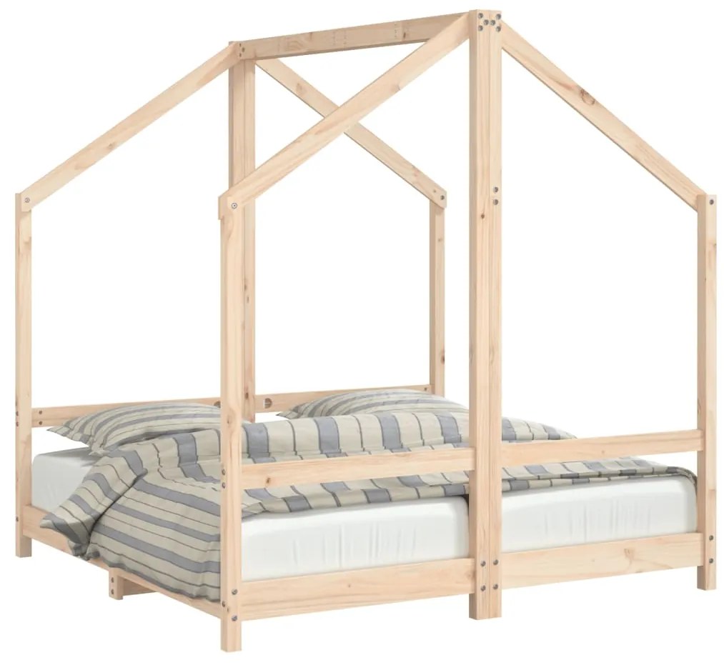 Giroletto per bambini 2x(70x140) cm in legno massello di pino