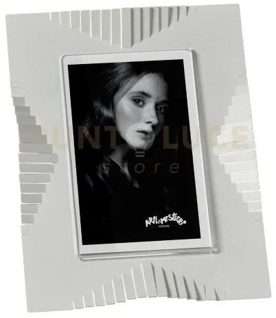 Portafoto di design riviera piccolo bianco marmo