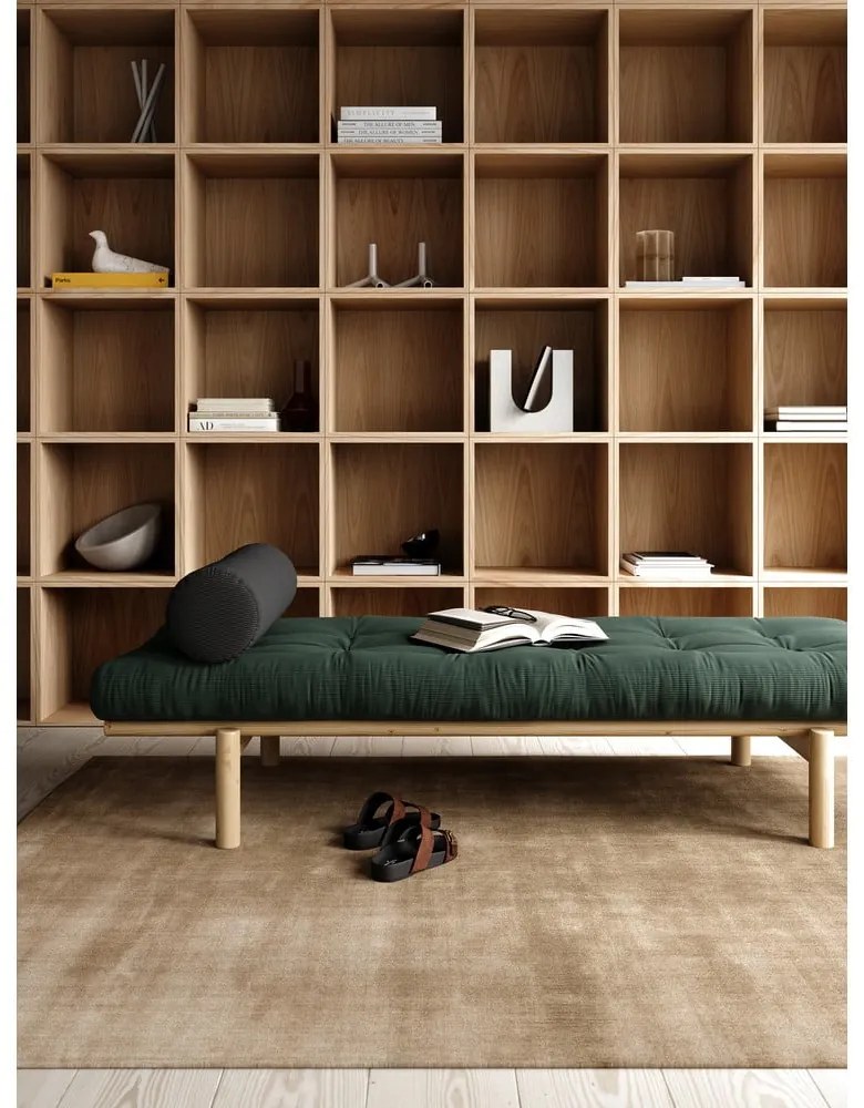 Divano in velluto a coste marrone senape 200 cm Next - Karup Design