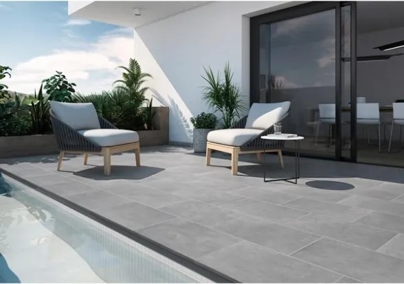 Pavimento In Klinker 33x50 Da Esterni Spessore 16 mm Smaltato Capri Grigio Gres Aragon