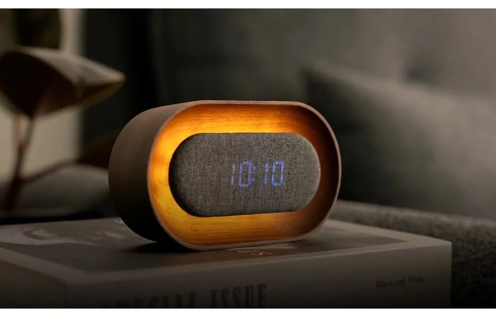 Sveglia digitale Lumos Walnut – Gingko