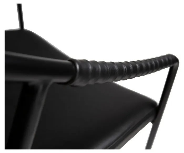 Sedia da pranzo in similpelle nera Boto - DAN-FORM Denmark